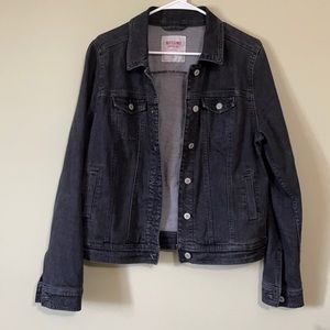 Black denim jacket